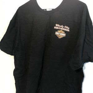 Harley Davidson T Shirt, 3XL, Black